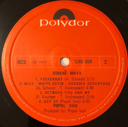 Popol Vuh (2) : Quiche Maya (LP, Album)
