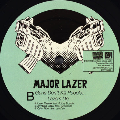 Major Lazer : Guns Don't Kill People... Lazers Do (2xLP, Album)