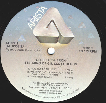 Gil Scott-Heron : The Mind Of Gil Scott-Heron (LP, Album, Hub)