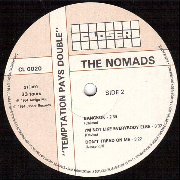 The Nomads (2) : Temptation Pays Double (LP, MiniAlbum)