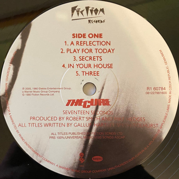 The Cure : Seventeen Seconds (LP, Album, RE, RM, 180)