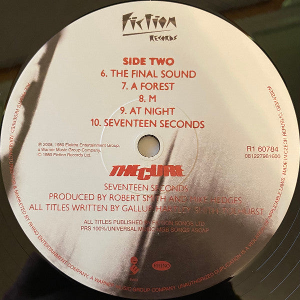 The Cure : Seventeen Seconds (LP, Album, RE, RM, 180)
