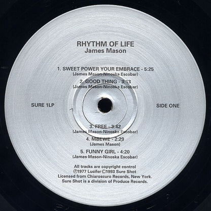 James Mason : Rhythm Of Life (LP, Album, RE)
