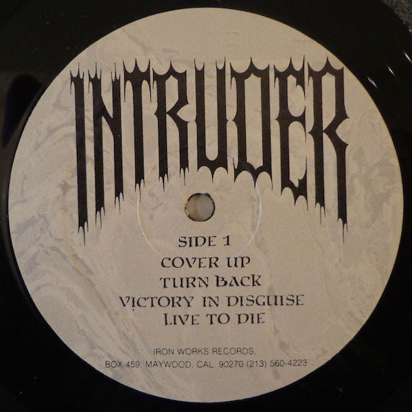 Intruder (2) : Live To Die (LP, Album, RP)