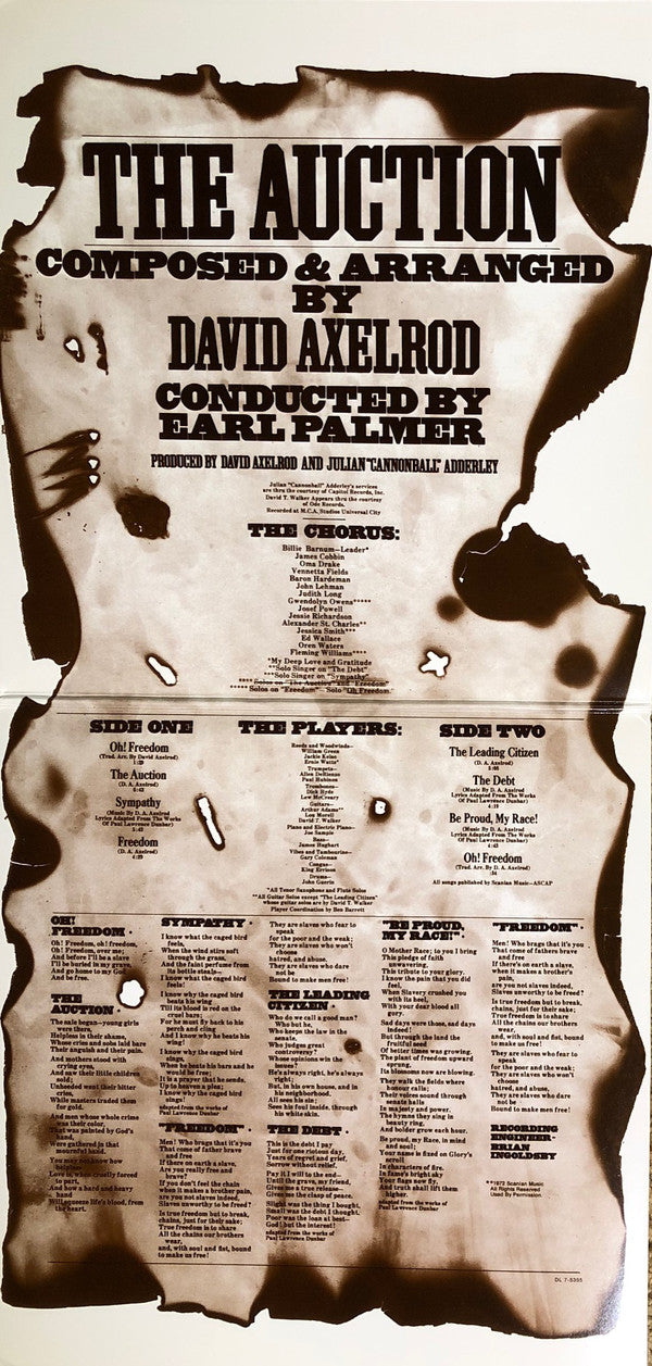 David Axelrod : The Auction (LP, Album, RE, Gat)
