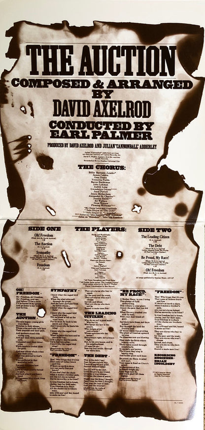 David Axelrod : The Auction (LP, Album, RE, Gat)