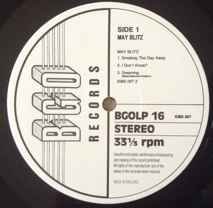 May Blitz : May Blitz (LP, Album, RE, Gat)
