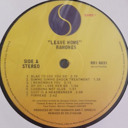 Ramones : Leave Home (LP, Album, RE, RM, 180)