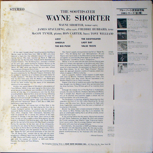 Wayne Shorter : The Soothsayer (LP, Album)