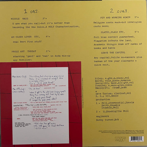 The Fall : Slates (LP, MiniAlbum, RE)