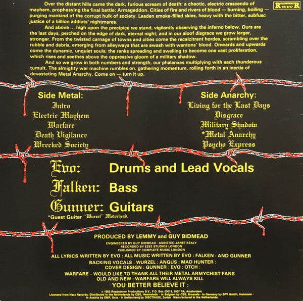 Warfare (2) : Metal Anarchy (LP, Album)