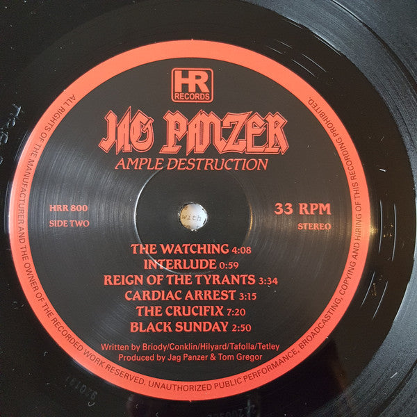 Jag Panzer : Ample Destruction (LP, Album, Ltd, RE)