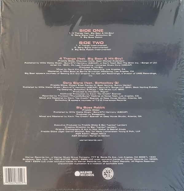 Freddie Gibbs : Singles (12", "Ga)