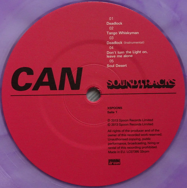 Can : Soundtracks (LP, Album, RE, RM, Cle)
