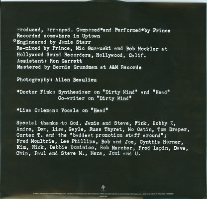 Prince : Dirty Mind (LP, Album, RE, 150)
