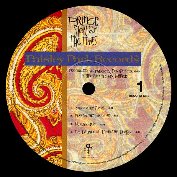 Prince : Sign "O" The Times (2xLP, Album, RE, RM)