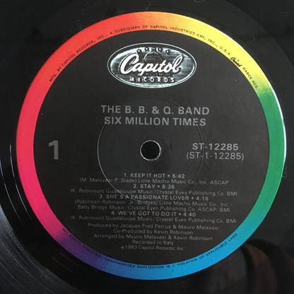 The B.B. & Q. Band* : Six Million Times (LP, Album, Jac)