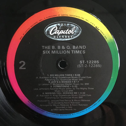 The B.B. & Q. Band* : Six Million Times (LP, Album, Jac)