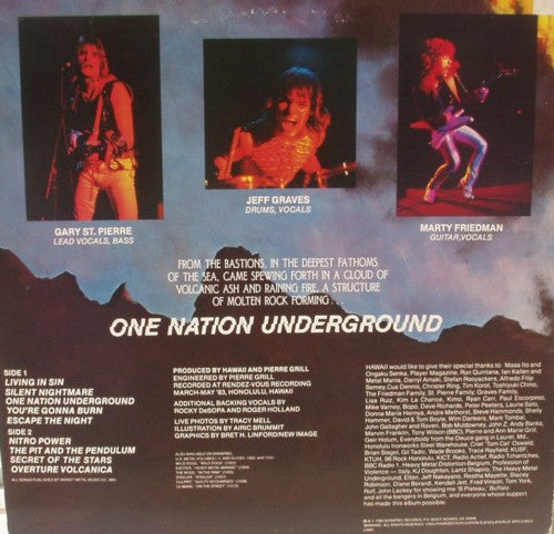 Hawaii (3) : One Nation Underground (LP, Album)