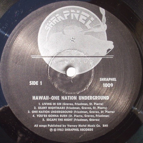 Hawaii (3) : One Nation Underground (LP, Album)