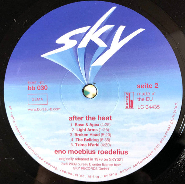 Eno*, Moebius*, Roedelius* : After The Heat (LP, Album, RE, RM)