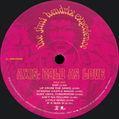 The Jimi Hendrix Experience : Axis: Bold As Love (LP, Album, RE, RM, 180)