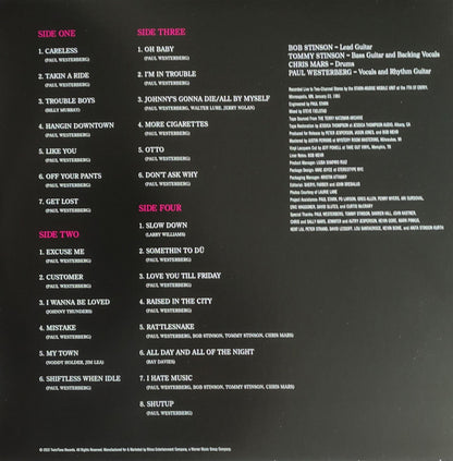 The Replacements : Unsuitable For Airplay - The Lost KFAI Concert (2xLP, Album, RSD, Ltd)