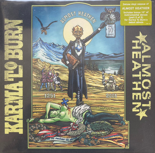 Karma To Burn : Almost Heathen (LP, Album, RE + 10", Rem + Dlx, Gre)