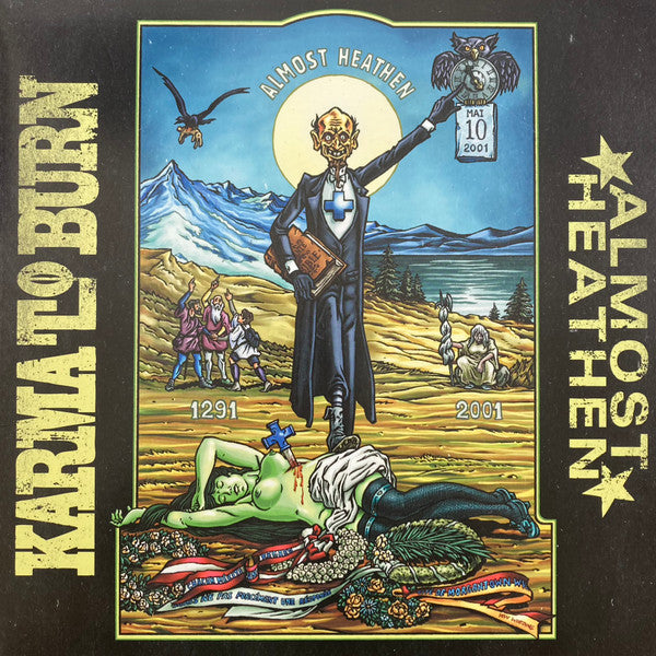 Karma To Burn : Almost Heathen (LP, Album, RE + 10", Rem + Dlx, Gre)