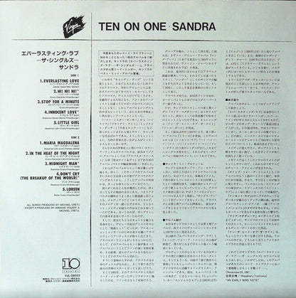 Sandra : Ten On One (The Singles) (LP, Comp, Promo)