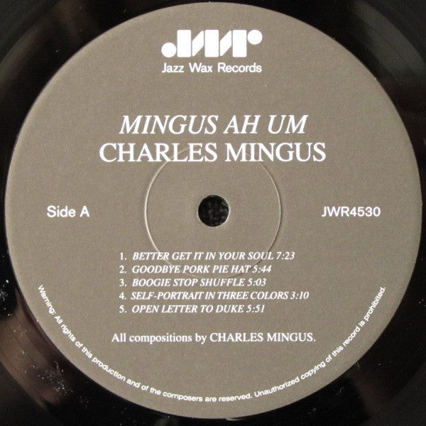 Charles Mingus : Mingus Ah Um (LP, Album, Ltd, RE, RM, 180)