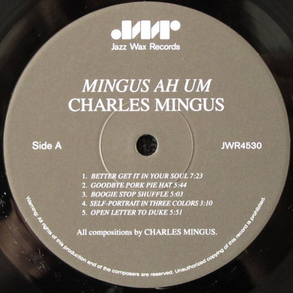 Charles Mingus : Mingus Ah Um (LP, Album, Ltd, RE, RM, 180)