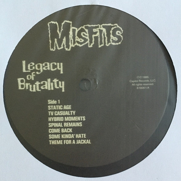 Misfits : Legacy Of Brutality (LP, Album, RE)