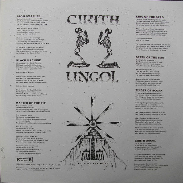Cirith Ungol : King Of The Dead (LP, Album)