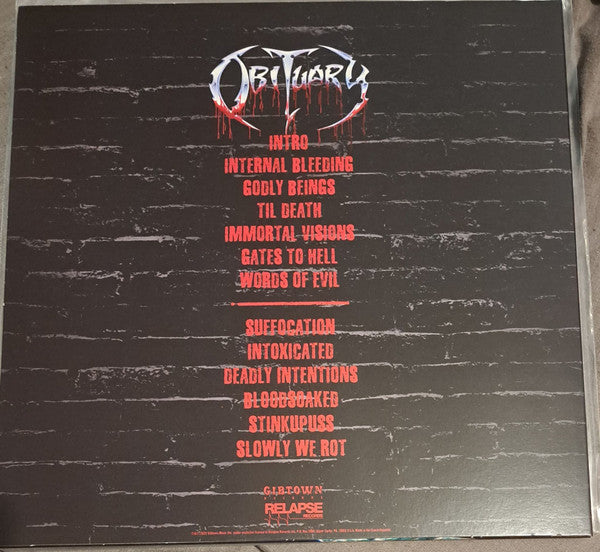 Obituary : Slowly We Rot - Live & Rotting (LP, Gre)