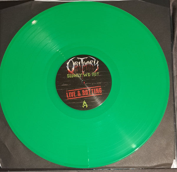 Obituary : Slowly We Rot - Live & Rotting (LP, Gre)