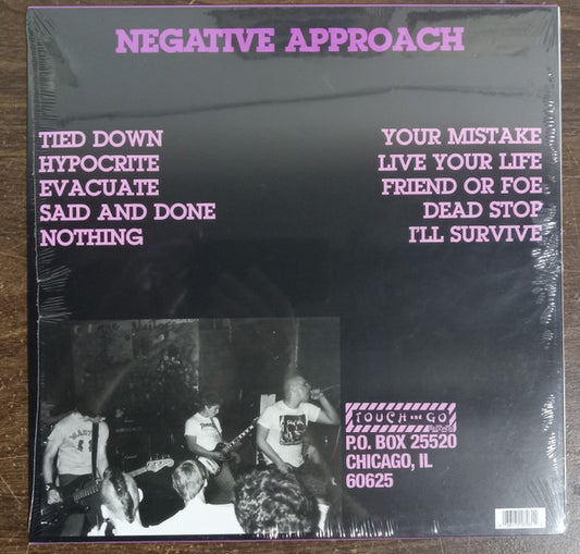 Negative Approach : Tied Down (LP, Album, RE, PET)