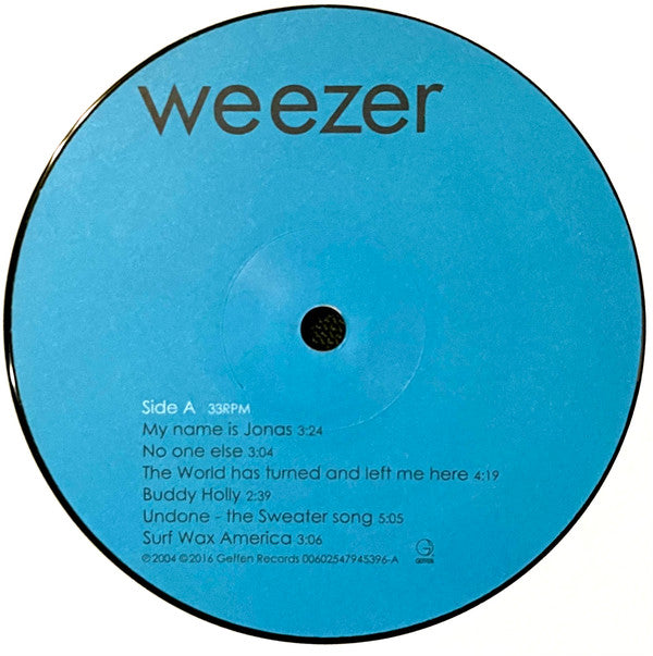 Weezer : Weezer (LP, Album, RE, RM, Tak)