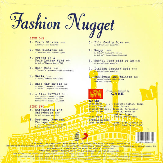 Cake : Fashion Nugget (LP, Album, M/Print, RE, RM, 180)