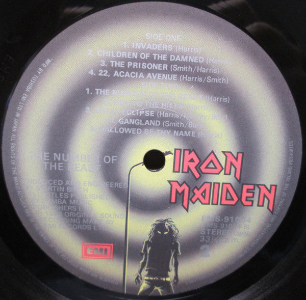 Iron Maiden : The Number Of The Beast (LP, Album, Ltd)