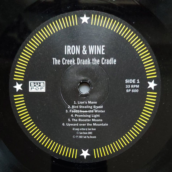Iron & Wine* : The Creek Drank The Cradle (LP, Album, RE, RP)