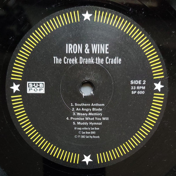 Iron & Wine* : The Creek Drank The Cradle (LP, Album, RE, RP)