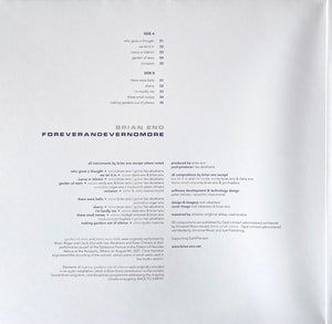 Brian Eno : Foreverandevernomore (LP, Album, 180)