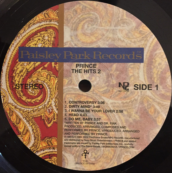 Prince : The Hits 2 (2xLP, Comp, RE)