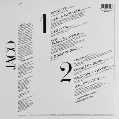 Jaco Pastorius : Jaco Pastorius (LP, Album, RE, 180)