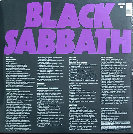 Black Sabbath : Master Of Reality (LP, Album, RE, Gat)