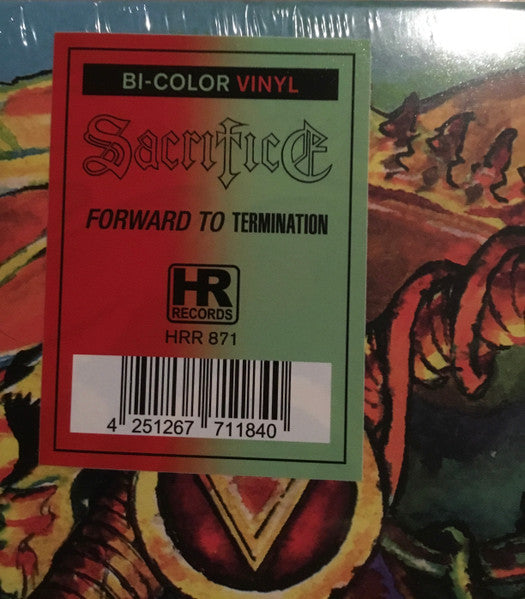 Sacrifice (3) : Forward To Termination  (LP, Album, Ltd, RE, RM, Red)