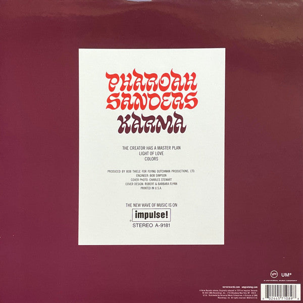 Pharoah Sanders : Karma (LP, Album, RE, RM, 180)