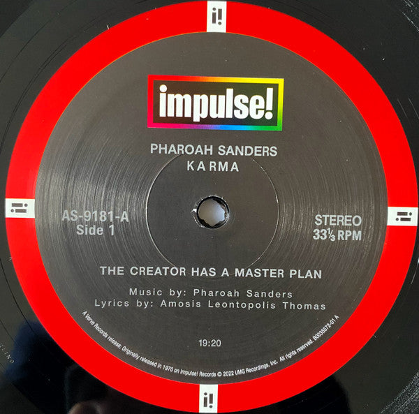 Pharoah Sanders : Karma (LP, Album, RE, RM, 180)