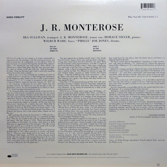 J.R. Monterose : J.R. Monterose (LP, Album, Mono, Ltd, RE, 180)